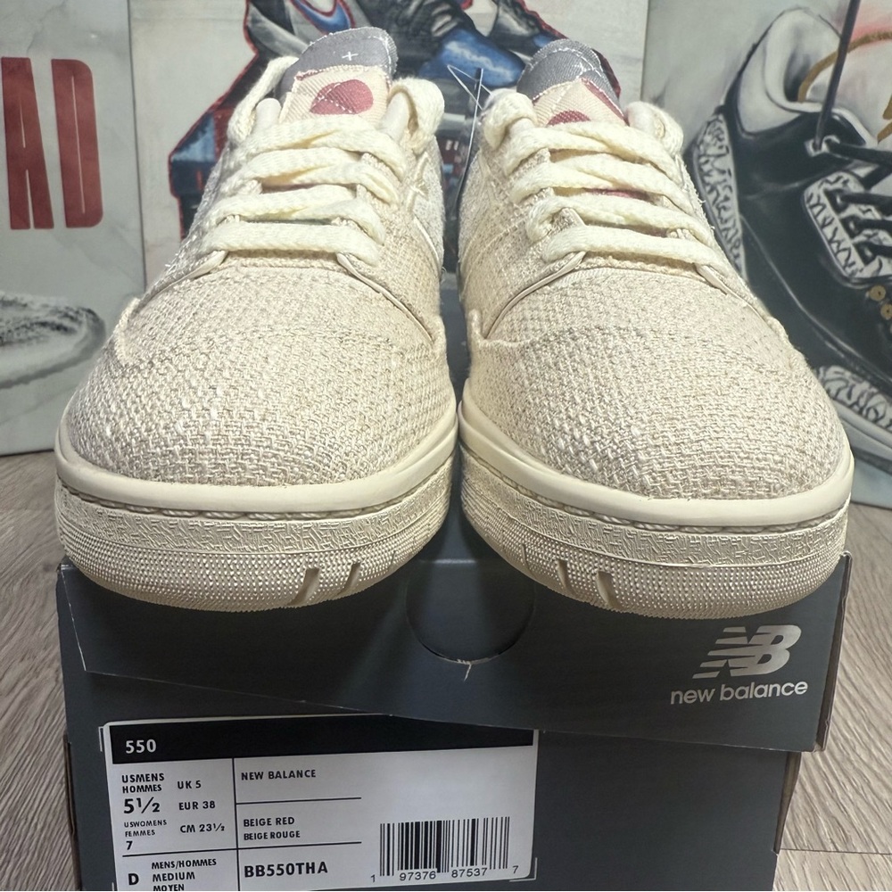 New Unisex New Balance 550 Sashiko Pack Linen BB550THA Size 5.5M/7W, 6M/7.5W - Picture 5 of 15
